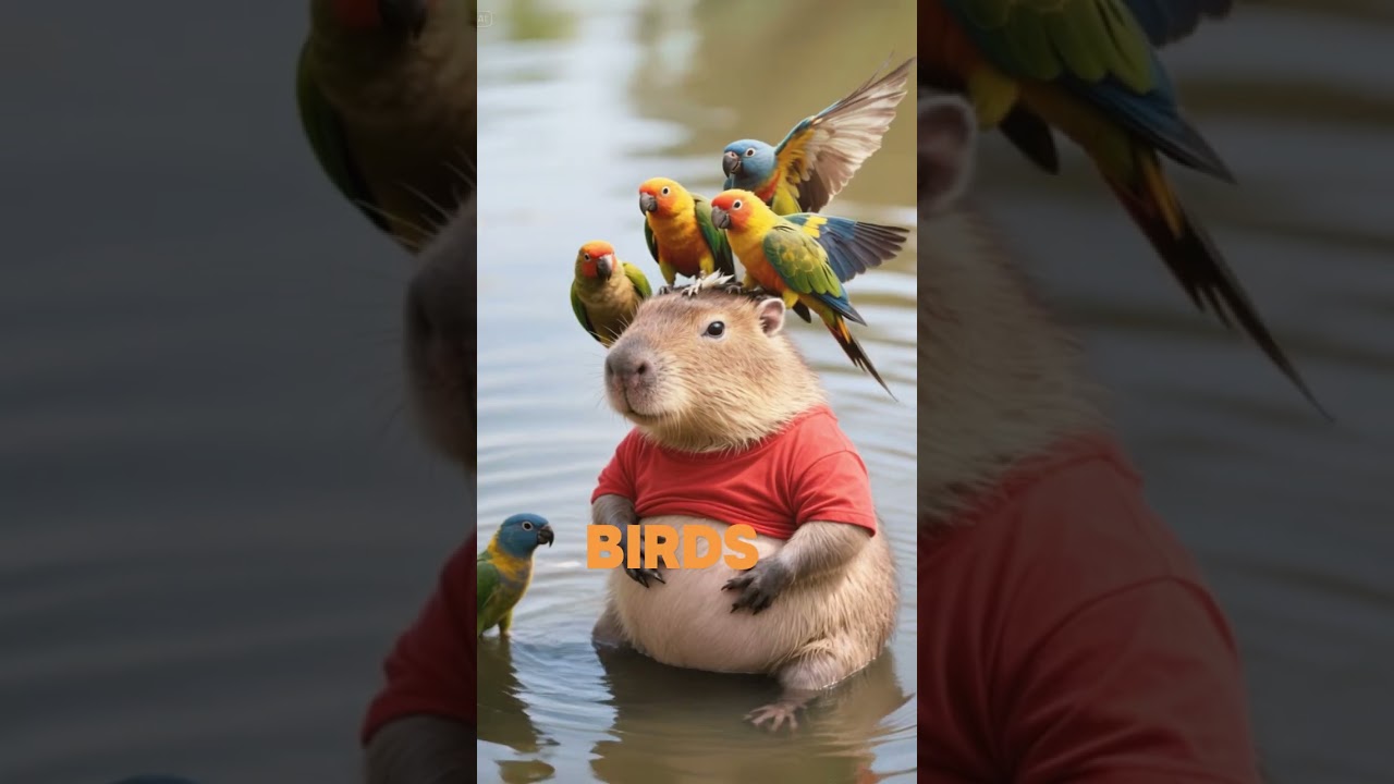#relaxingmoments #wildlifelovers #animals #capybara #cute #plushtoy  #interesting #ai #creative #fun