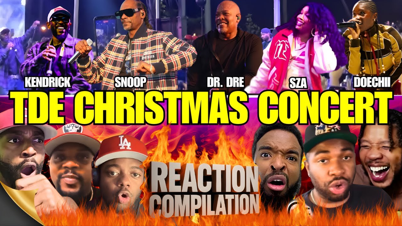 TDE Christmas Concert - Kendrick Lamar, SZA, Dr. Dre & Snoop Dogg Surprise Fans | Compilation 