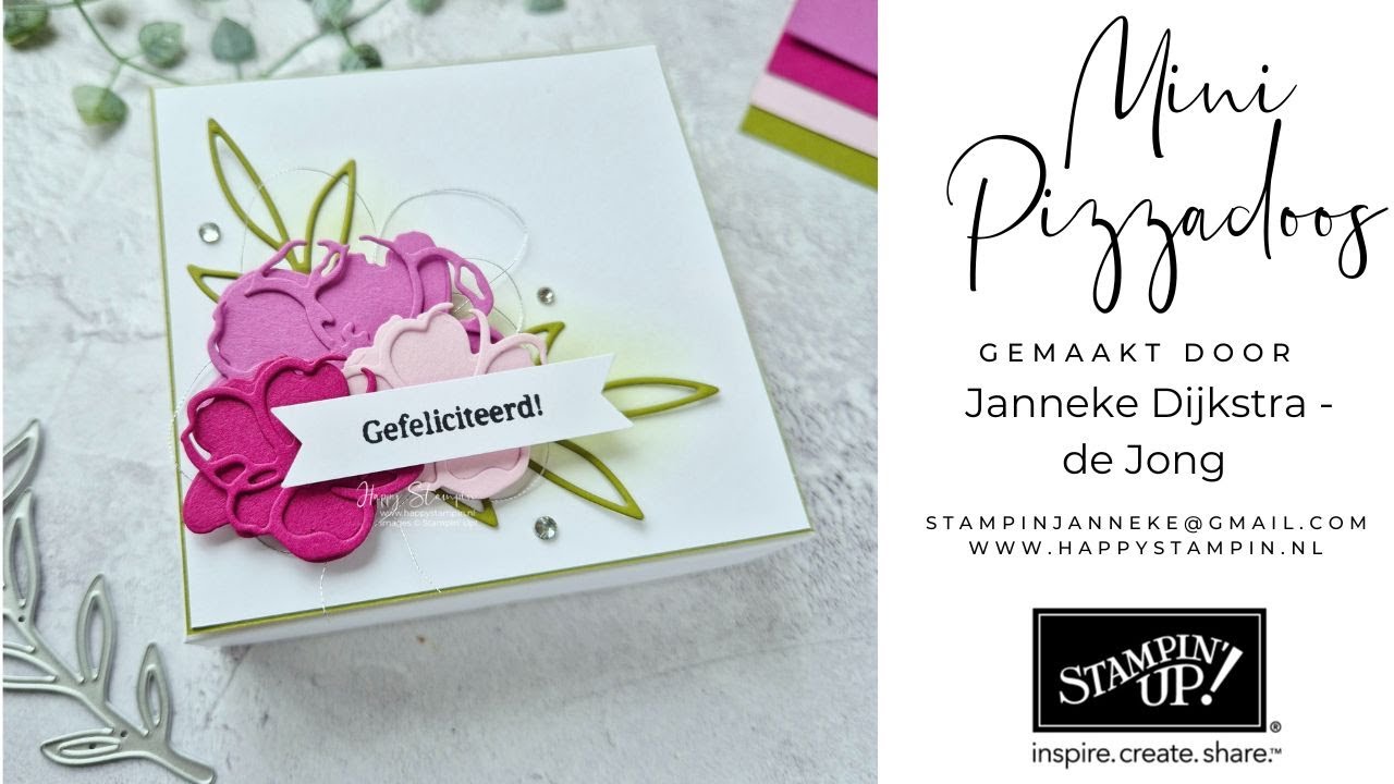 Stampin' Up! - Mini Pizzadoosje - Petals of Beauty & Bannerboodschappen