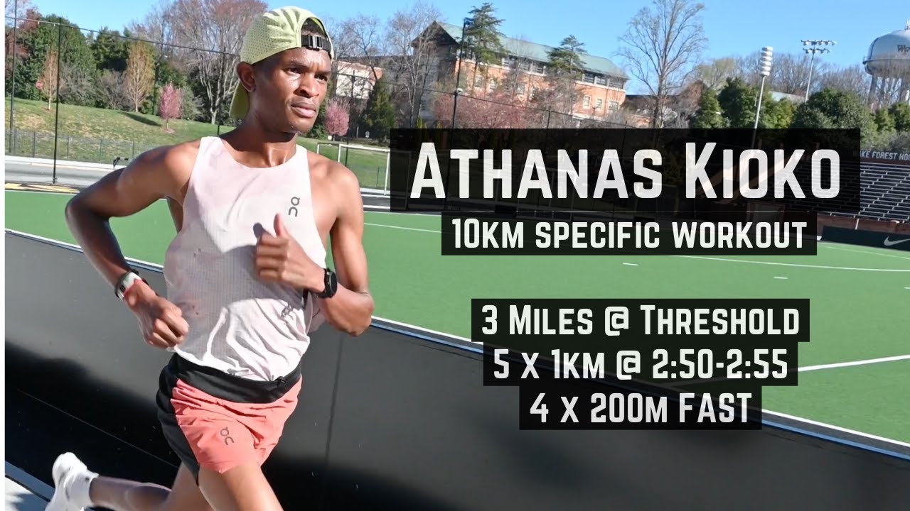 Athanas Kioko - 27:23 10,000m - 10km Race Preparation Workout