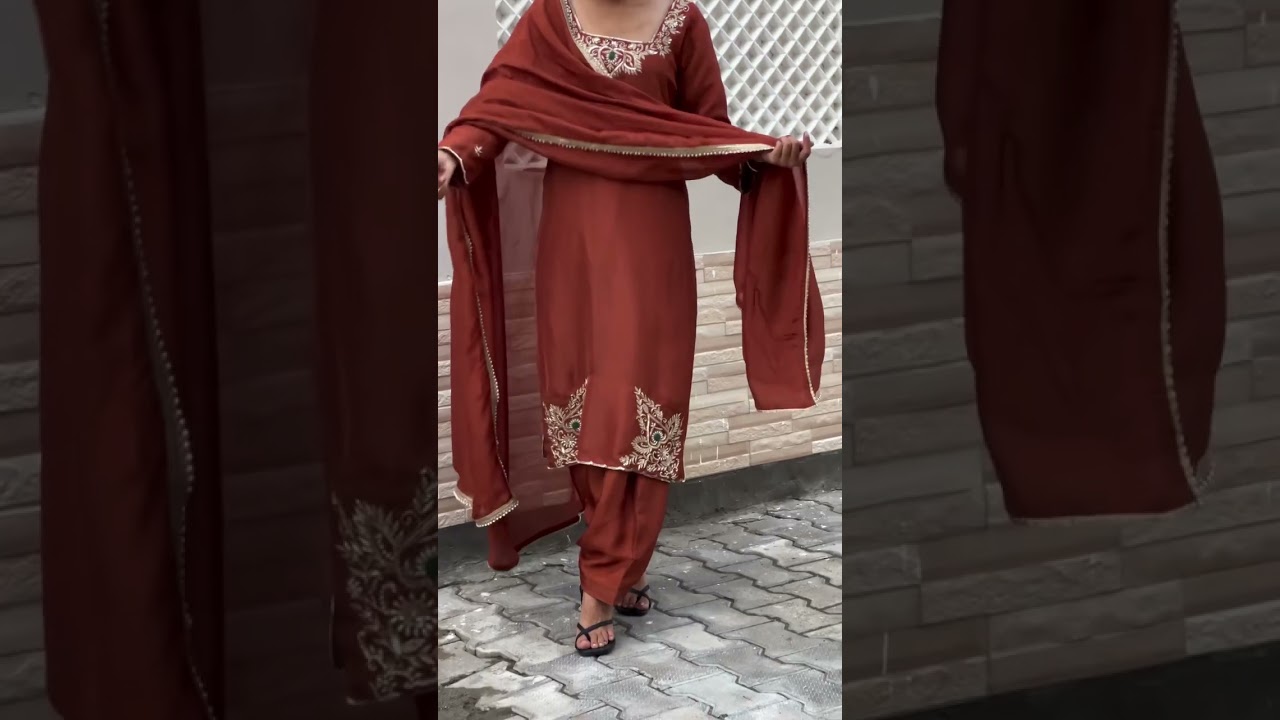#Latest trending Punjabi Boutique Suits designs 2025💕#shorts#partywearsuit #bridalwear#newsong2025