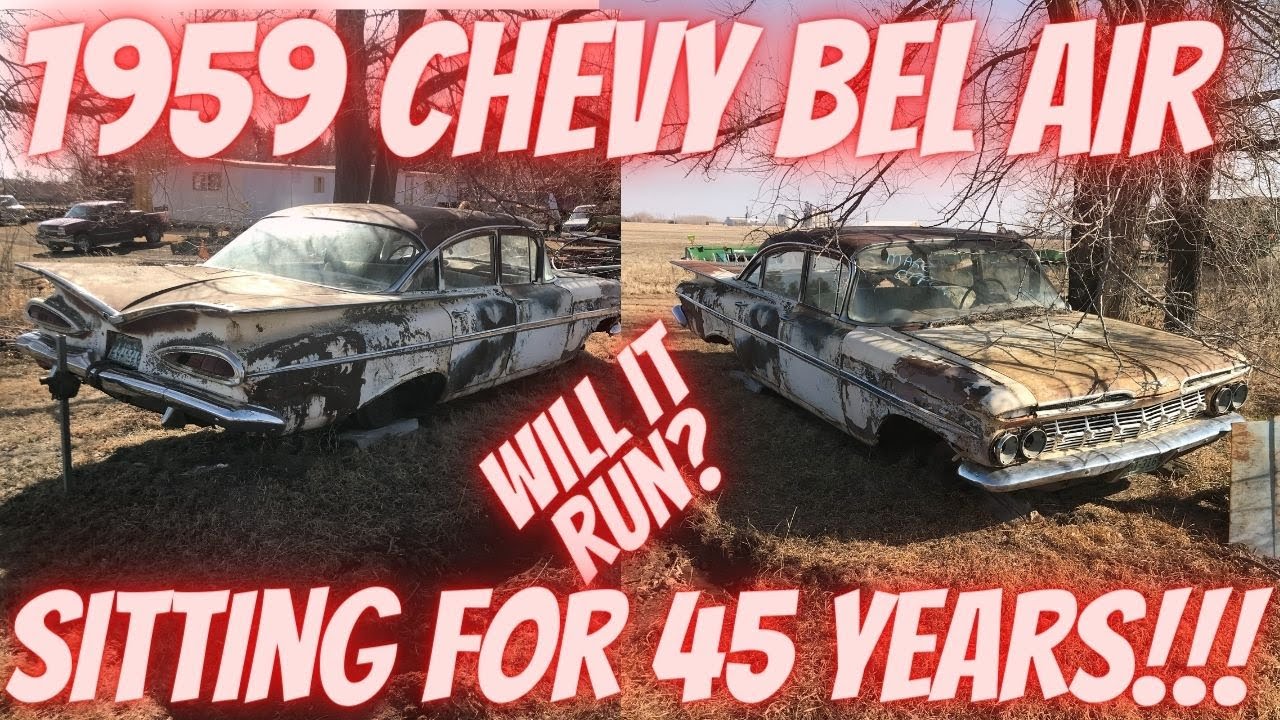 Abandoned in a backyard for 45 years! 1959 Chevrolet Bel Air! Estate sale score! Will it Run?!?