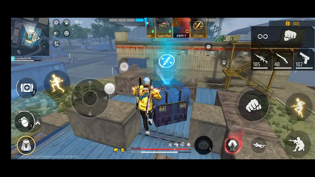Playing room match with friends 