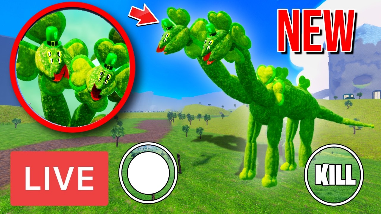 NEW ST. CLOVERNECK MONSTER ADDED IN ROBLOX... (LIVE ROBLOX TUR)