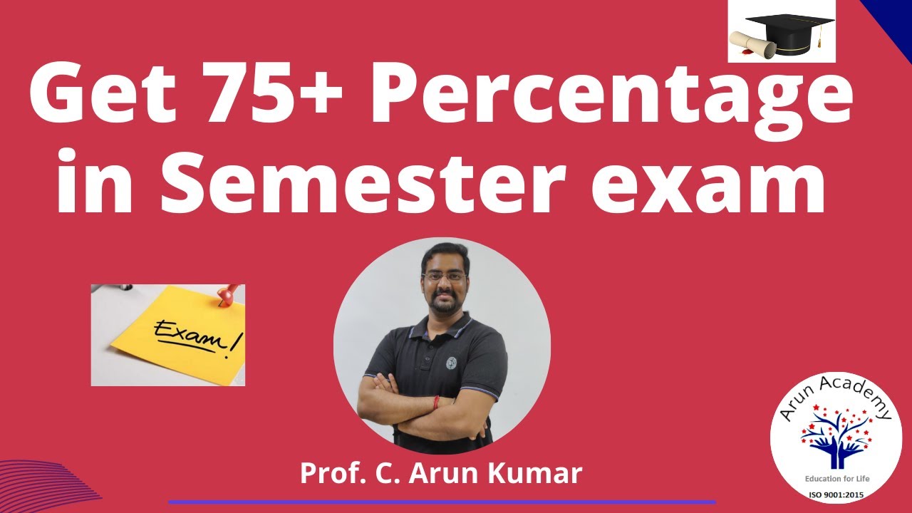 Score 75+ Percentage in Semester Exam | Tamil | Prof. C. Arun Kumar