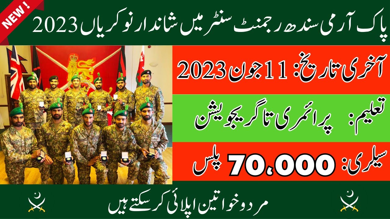 Pak Army Sindh Regimental center Hyderabad jobs 2023 | Pk jobs 650 | Government jobs in Pakistan