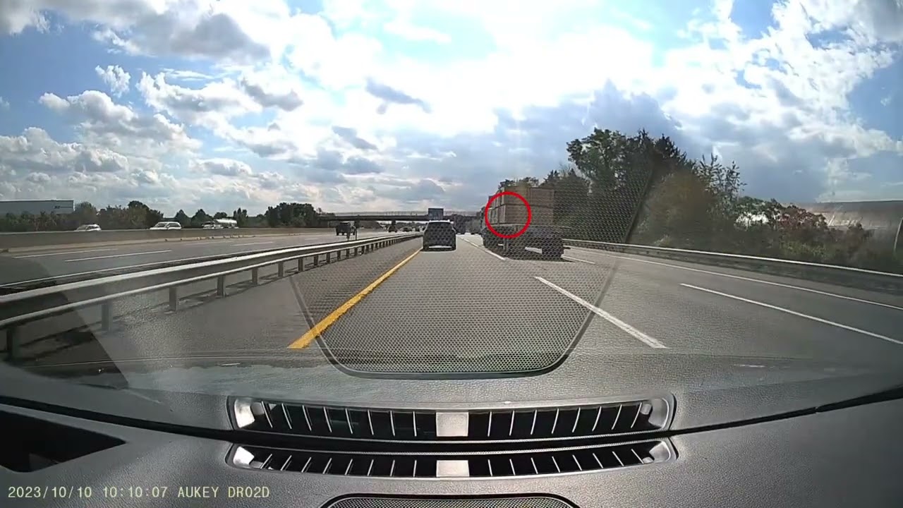 Unsecured material flies off truck on the New Jersey Turnpike NJTP