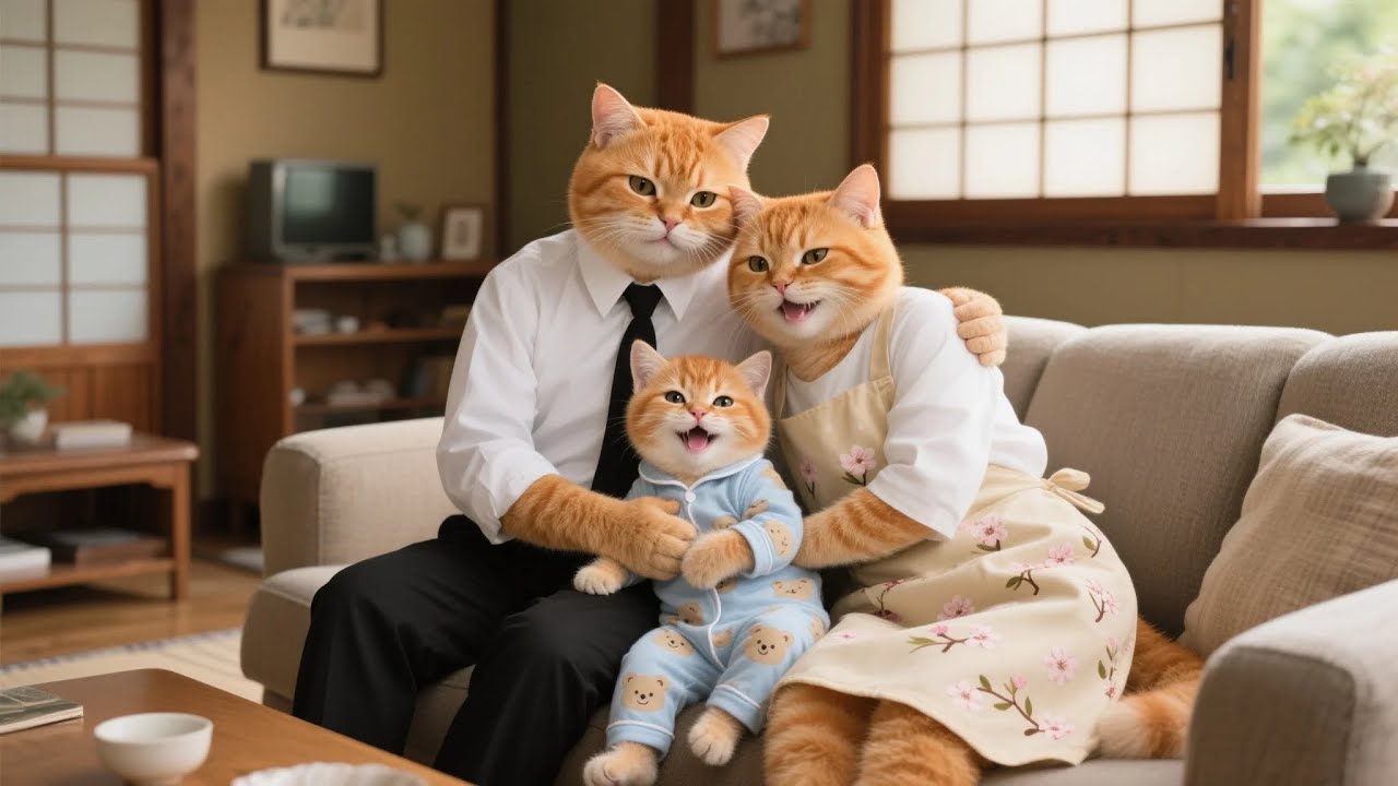 Ginger Kitten & Mama Cat Wait for Papa Cat to Come Home Before Lunar New Year ❤️🐾 Compilation