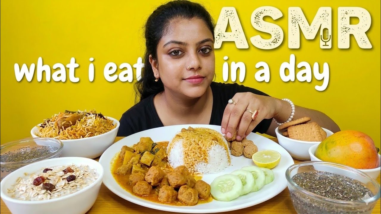 ASMR What I Eat In A Day 😋