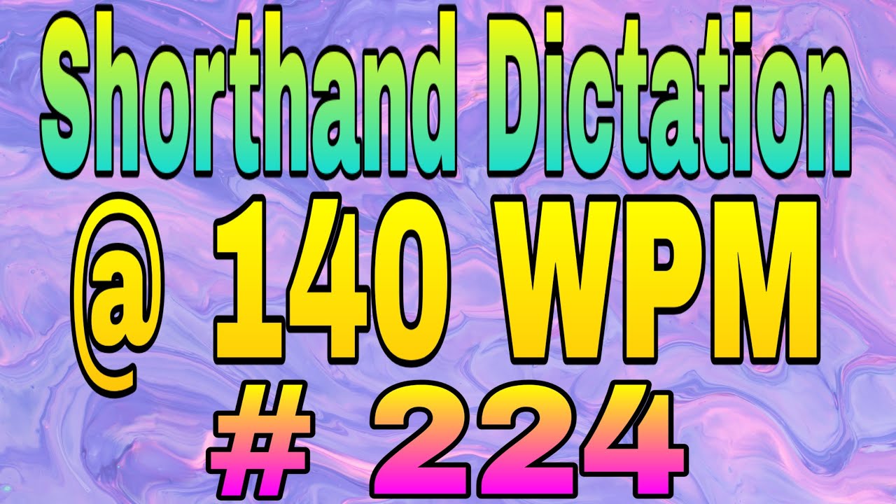 140 WPM Dictation | Parliamentary Reporter Dictation 140 WPM | 700 Words | By Shorthand Dict