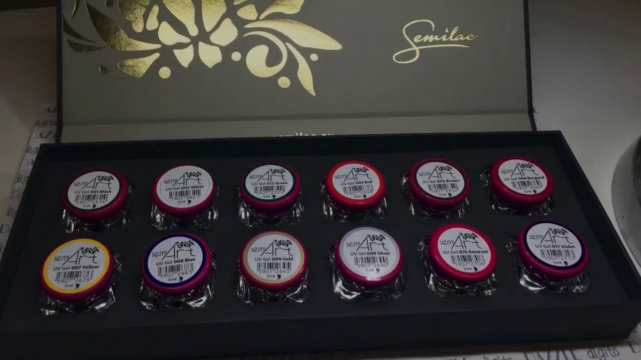 Semilac UK Semiart gel paint set unboxing, demo and review