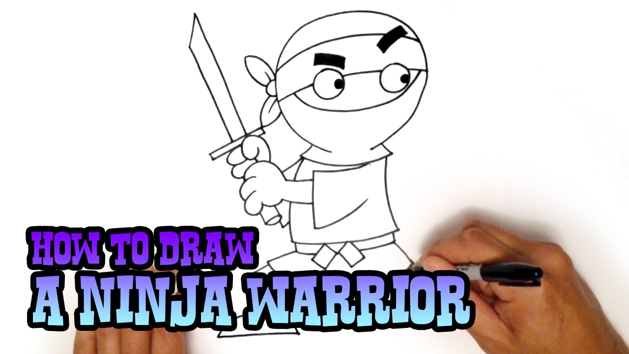 How to Draw a Cartoon Ninja from Cartooning4Kids | C4K