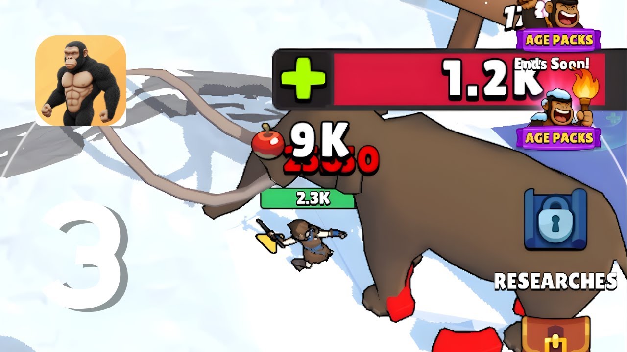 Idle Human Evolution Merge RPG - Gameplay Walkthrough Part 3 - Ice Age(Android, IOS)