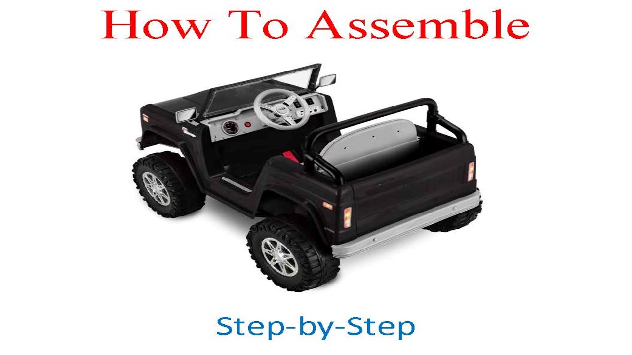 How to assemble Classic Ford Bronco, 6-Volt Ride-On Toy by Kid Trax, ages 3 to 5, black