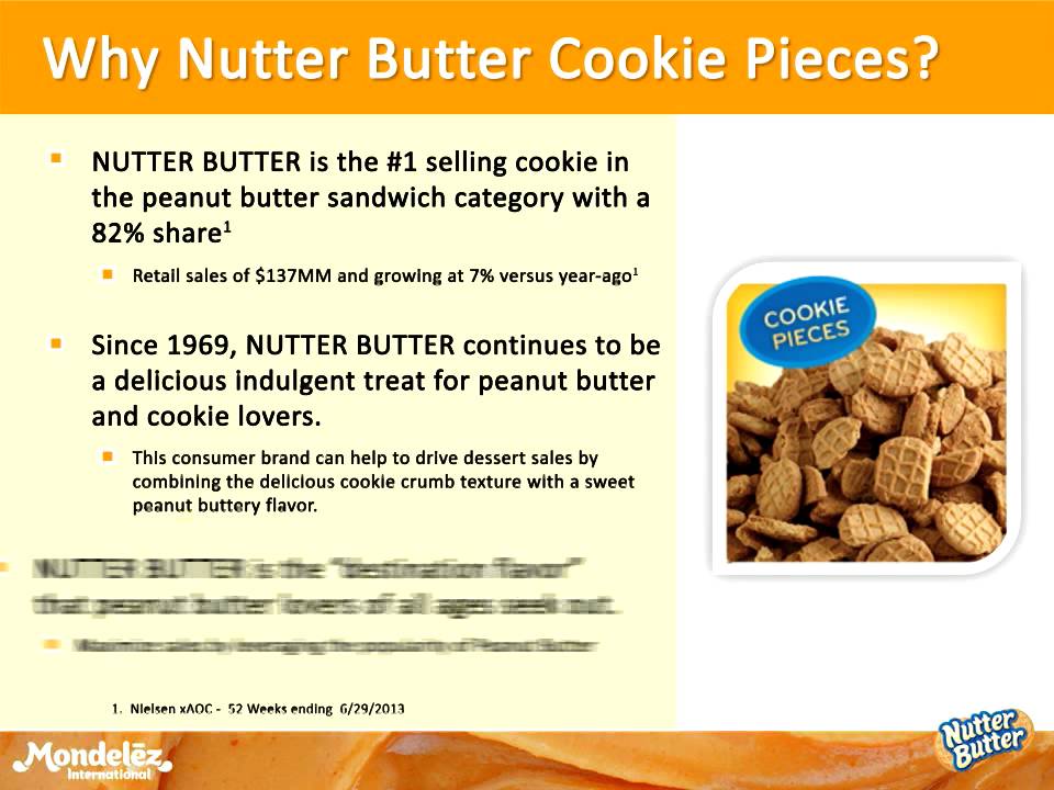 Introducing NUTTER BUTTER Medium Cookie Pieces