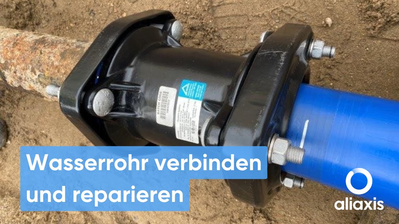 Reparieren und verbinden verschiedener Rohrmaterialen in der Wasserversorgung mit FRIAGRIP