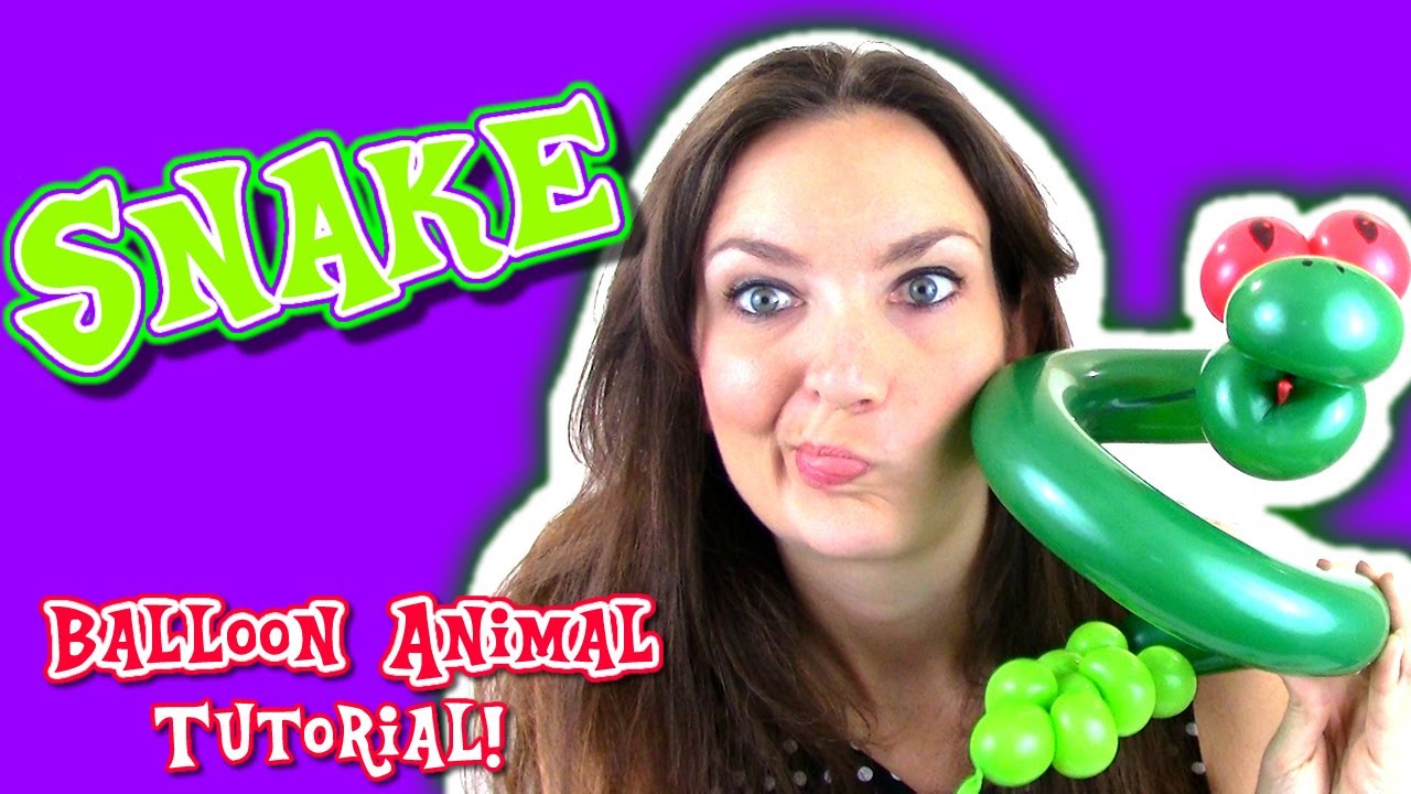 SNAKE Balloon Animal Tutorial - Learn Balloon Animals with Holly!