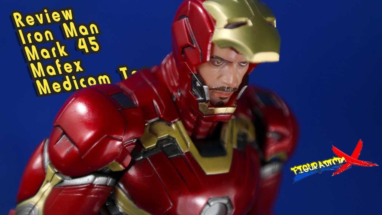 Review Iron Man Mark 45 Mafex No. 022 Movie Avengers Action Figure Medicom Toy Revision Español