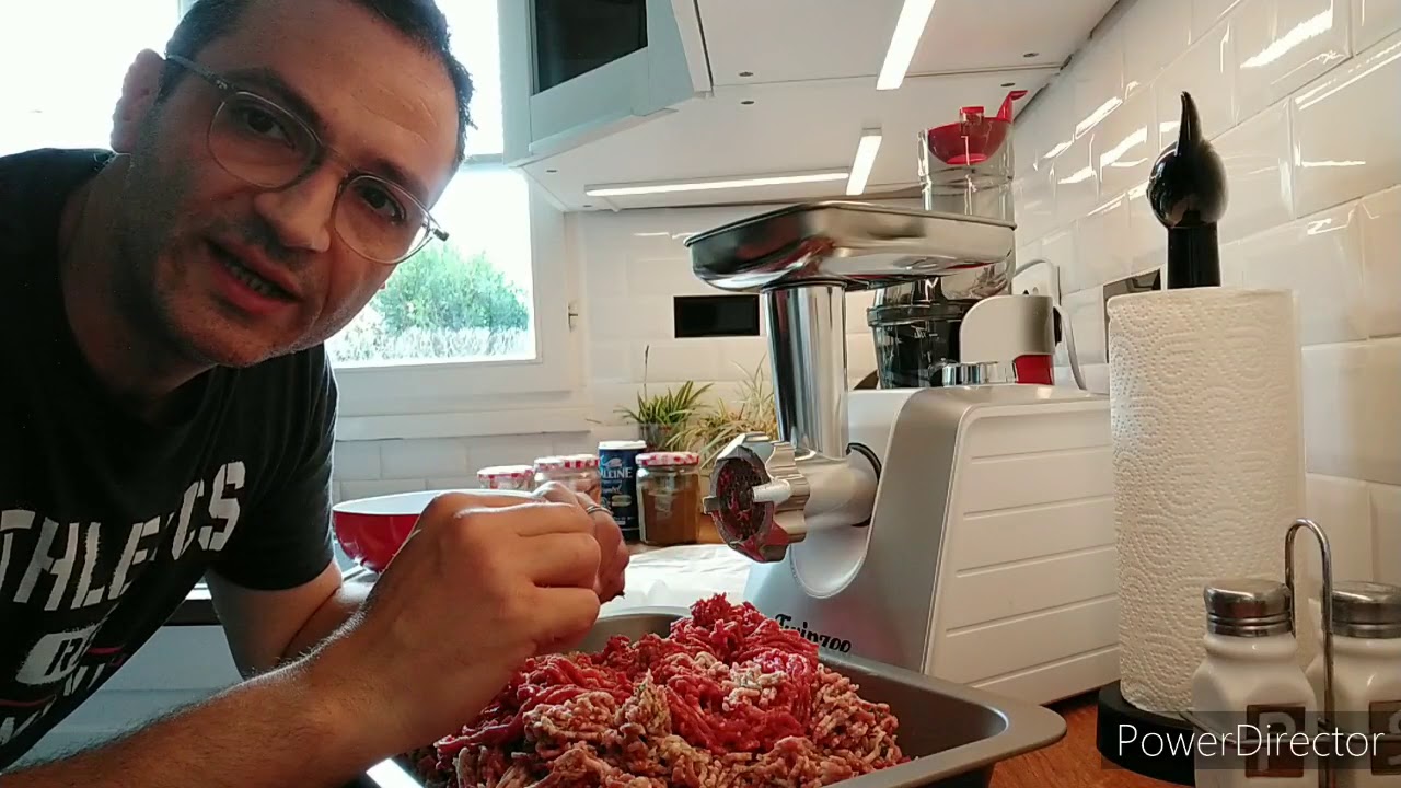Merguez maison avec hachoir poussoir Twinzee