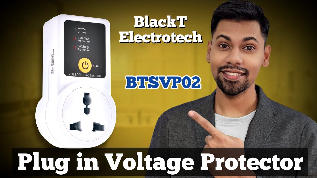 BTSVP02 Plugin Non Adjustable Voltage Protector for Home Appliances | BlackT Electrotech