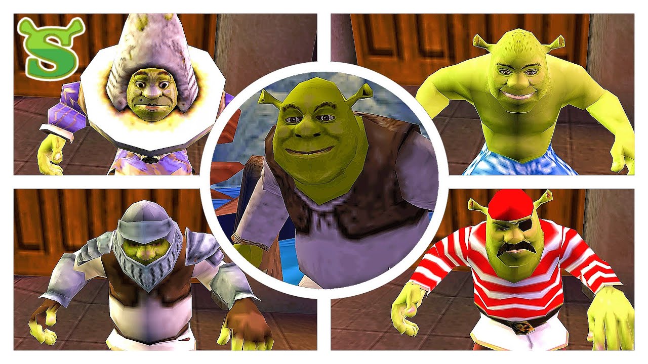 SHREK TERCERO | Todos los Trajes de Shrek, Gato con Botas, Asno, Bella Durmiente y Fiona