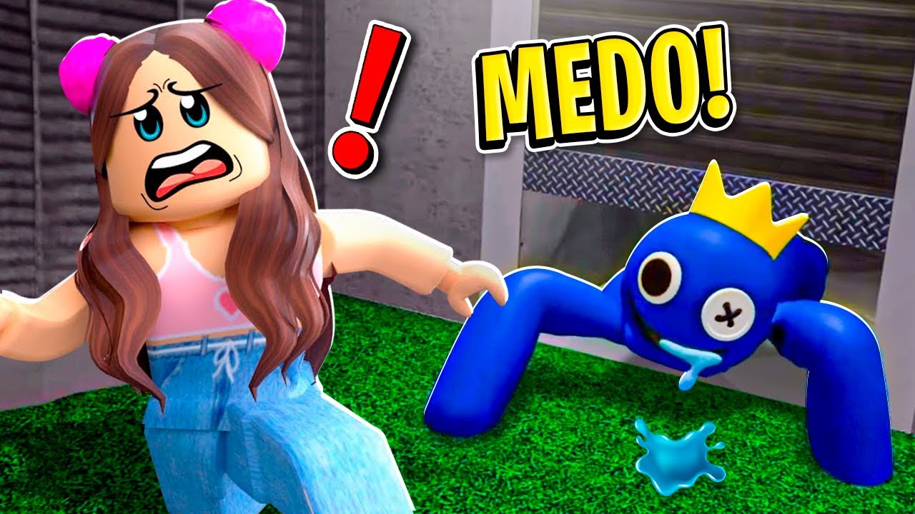 Nos escondemos do Bicho Azul Babão - Rainbow Friends