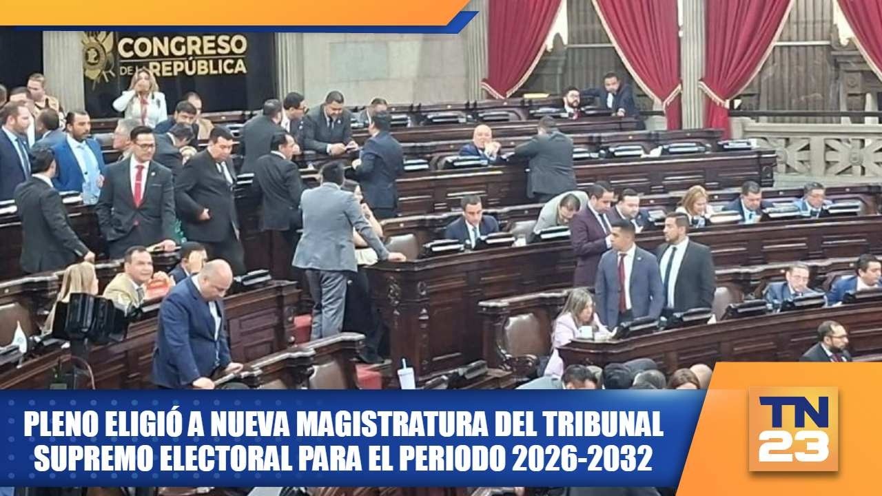 Pleno eligió a nueva magistratura del Tribunal Supremo Electoral para el periodo 2026-2032.