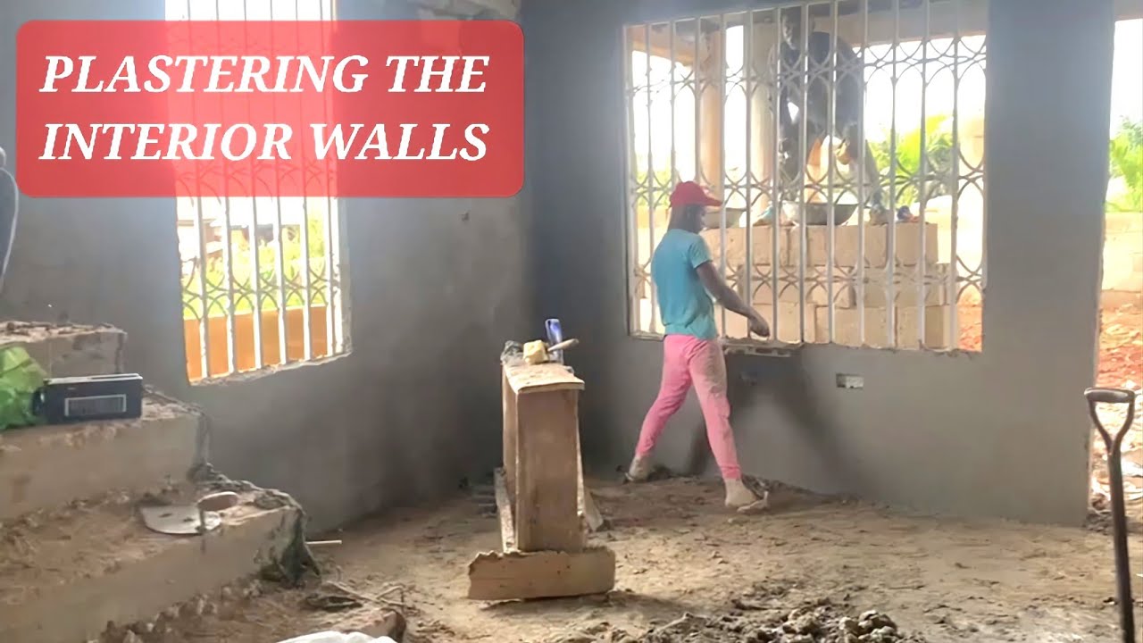 Building in Kumasi, Ghana || PLASTERING | Interior Walls