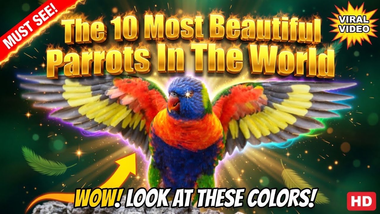 The 10 Most Beautiful Parrots In The World || The Cutest And Brightest Parrots In The World