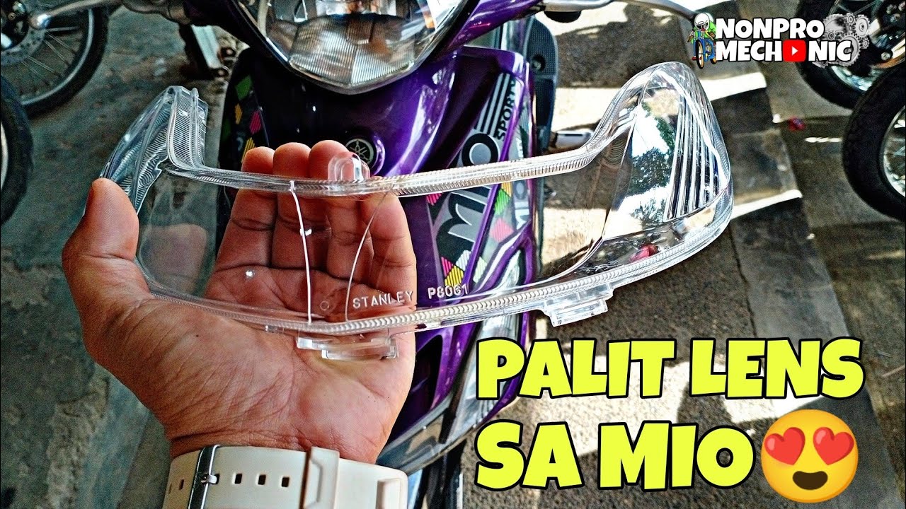 Installing New STANLEY Smiley Lens On Yamaha MIO SPORTY - Tagalog