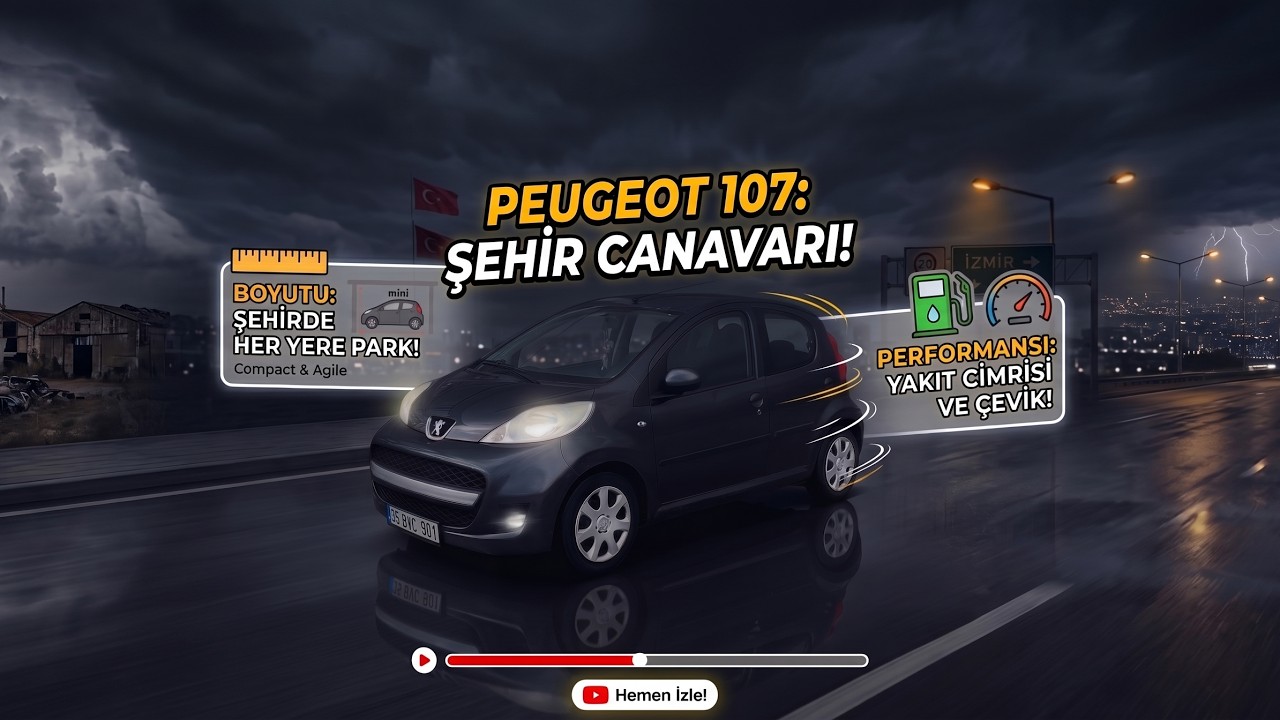 Peugeot 107 1.0 68 Hp Otomatik Genel Bakış Ve inceleme / Peugeot 107 1.0 68 Hp Automatic Overview