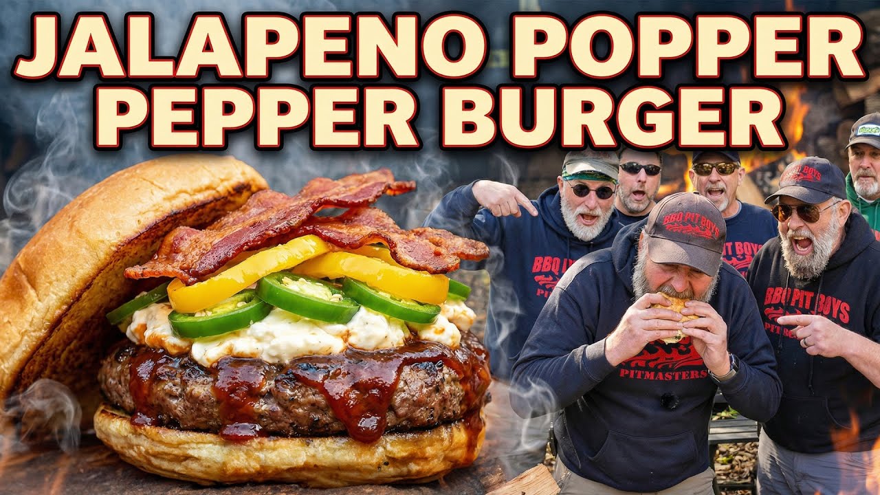 Jalapeno Popper Pepper Burgers
