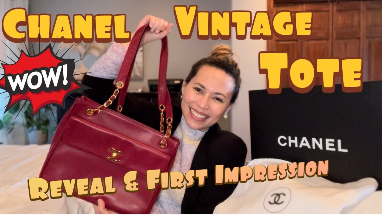 Chanel Vintage Tote Bag Reveal & First Impression