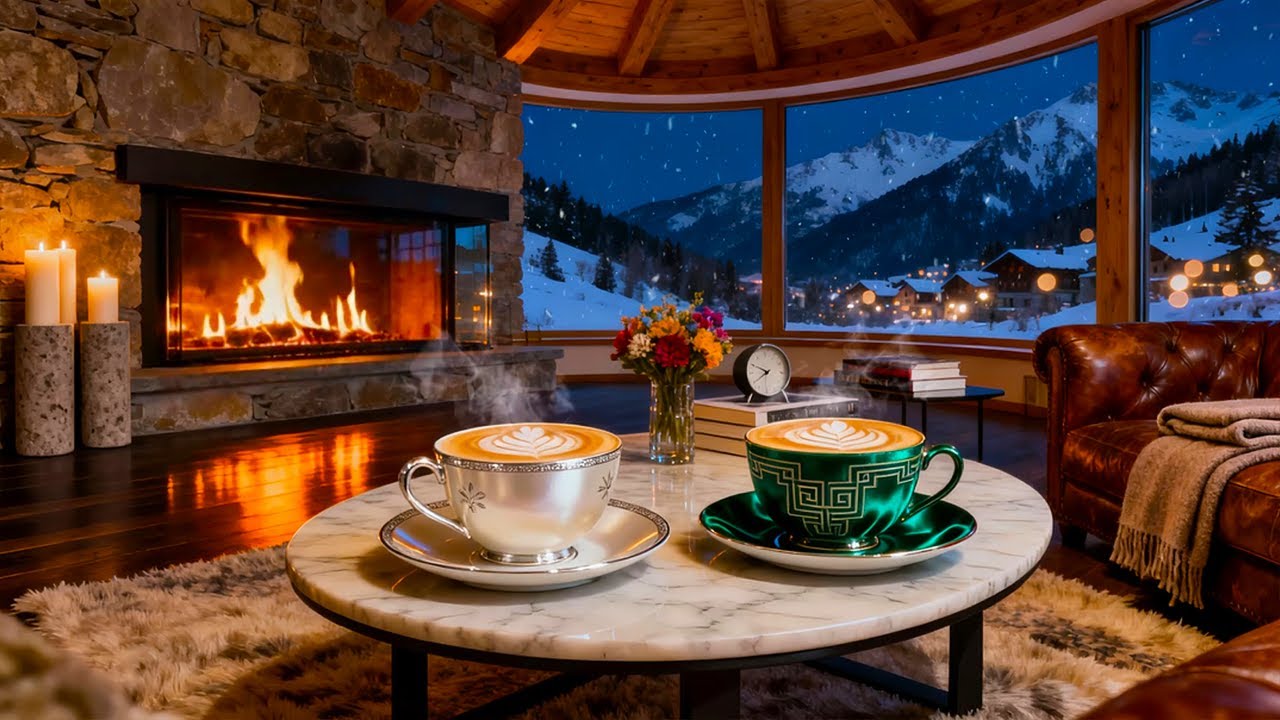 Positive December Jazz ☕❄️ Smooth Bossa Nova & Sweet Coffee Jazz for Morning, Work, Study & Relax.