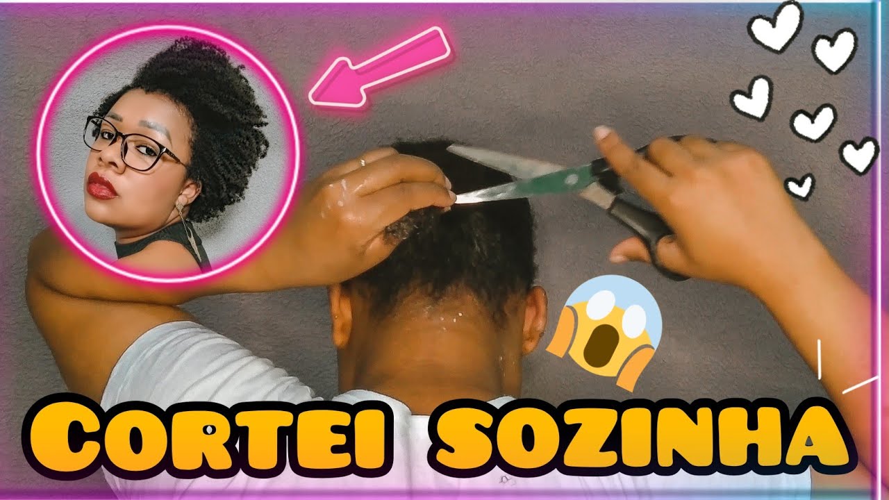 ✂️Como cortar cabelo crespo curto sozinha [Corte para crespos, cacheados e ondulados]Camila Assunção