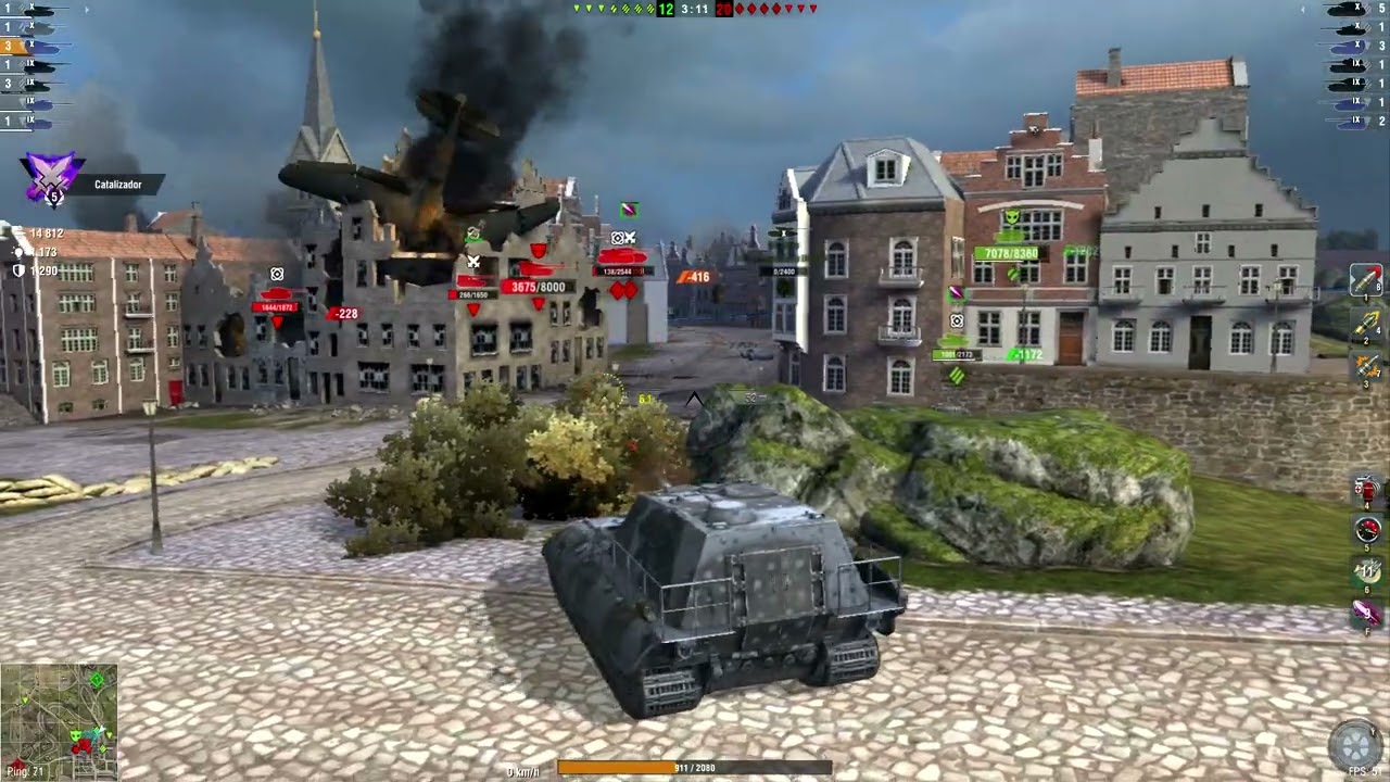 Jagdpanzer Mighty - 5 vehiculos destruidos - 21 673 daño