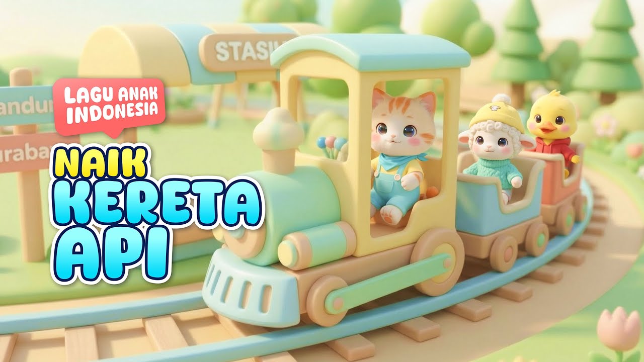 Naik Kereta Api – Lagu Anak Indonesia | Mio si Kucing Lucu