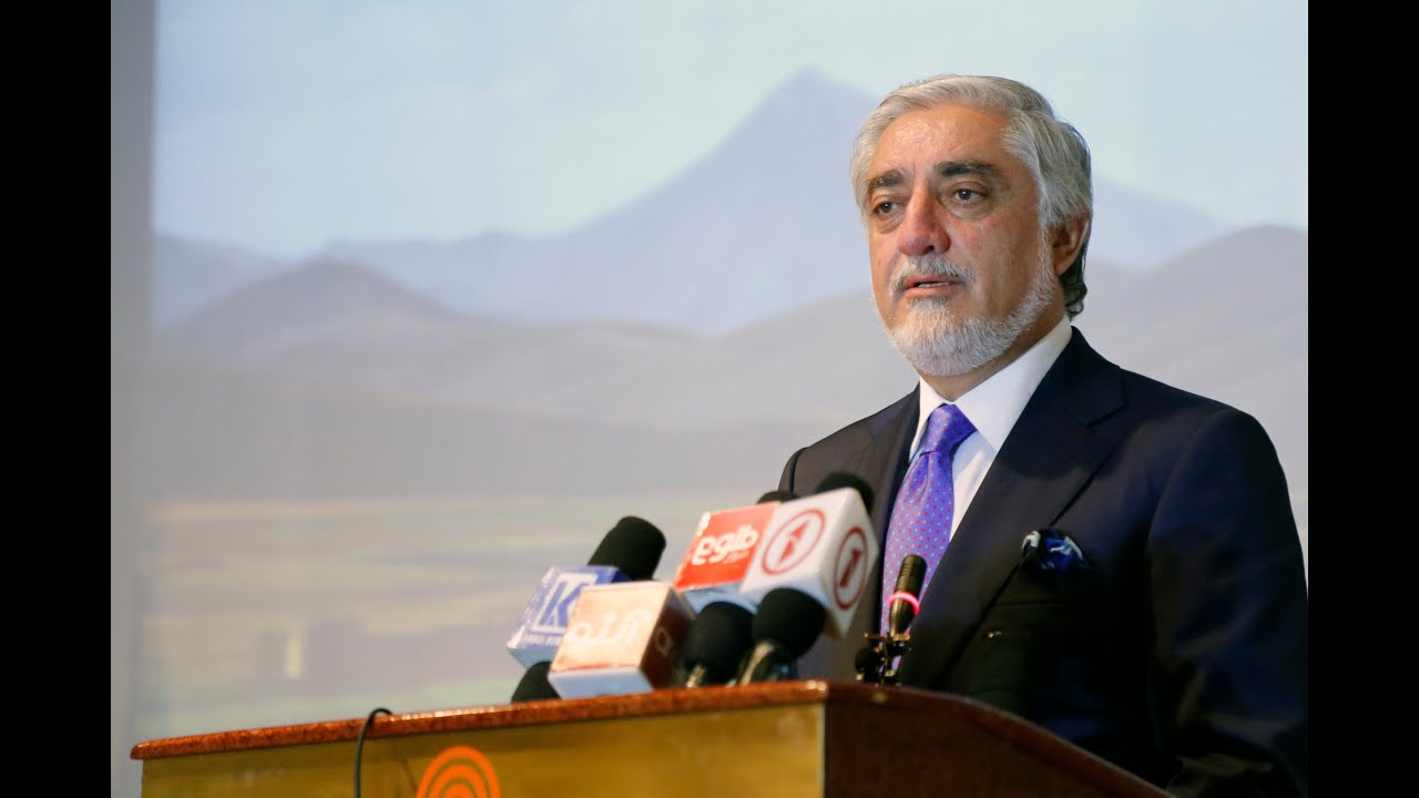 سخنرانی دکتور عبدالله عبدالله رئیس شورای عالی مصالحه ملی در مراسم افتتاح نظر سنجی صلح مردم افغانستان