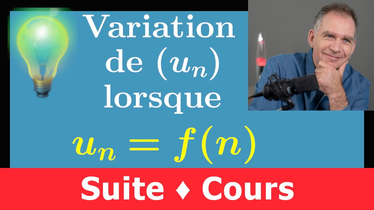 étudier le sens de variation d'une suite ♦ Méthode 2 ♦ Suite du type Un=f(n) ♦ Première spé maths