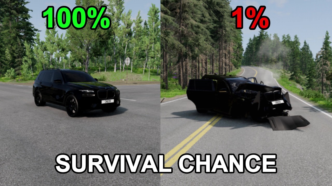 Realistic Survival Chance Crashes №3 | BeamNG.drive