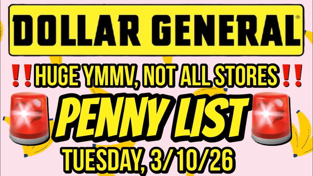 ‼️STOP‼️PENNY LIST‼️NCI PENNIES AT SELECT LOCATIONS‼️STARTS TODAY 3/10/26 #dollargeneral 