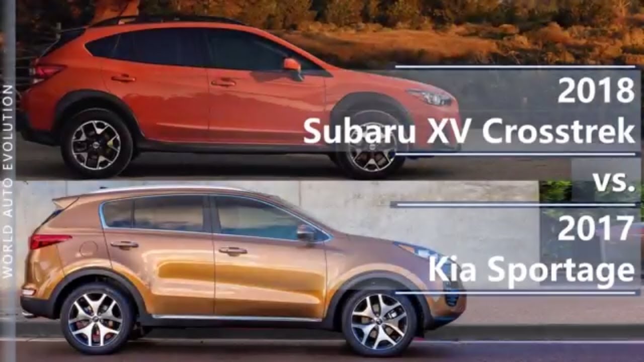 2018 Subaru XV Crosstrek vs 2017 Kia Sportage (technical comparison)