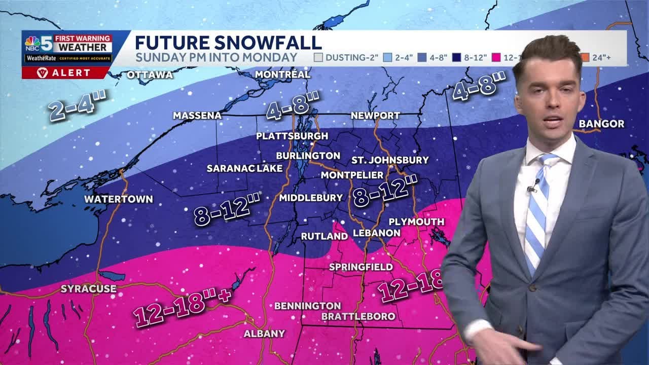 Arctic blast this weekend, snowstorm arrives Sunday afternoon (1-23-26)