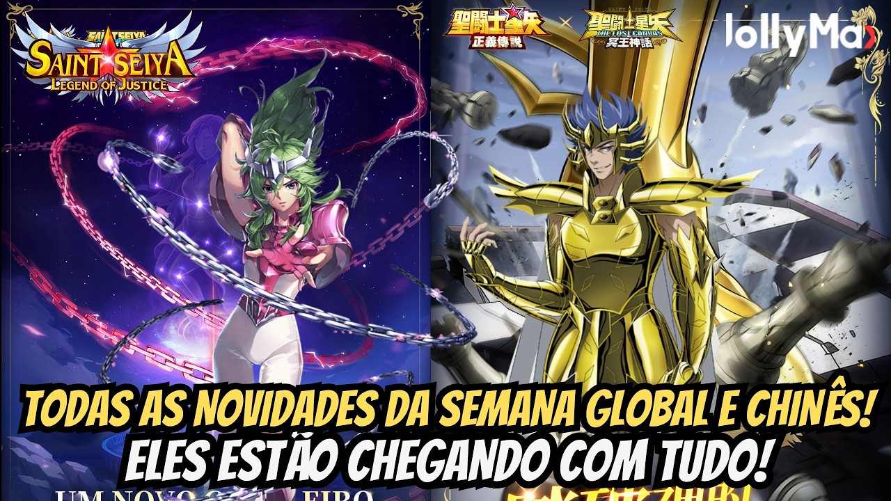 ⭐ELES ESTÃO CHEGANDO COM TUDO! Todas as novidades de Saint Seiya Legend of Justice Global e Chinês!⭐