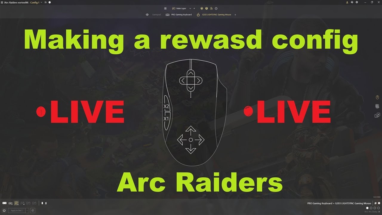 Creating a reWASD config for Arc Raiders from scratch. Want to learn? Come follow along.