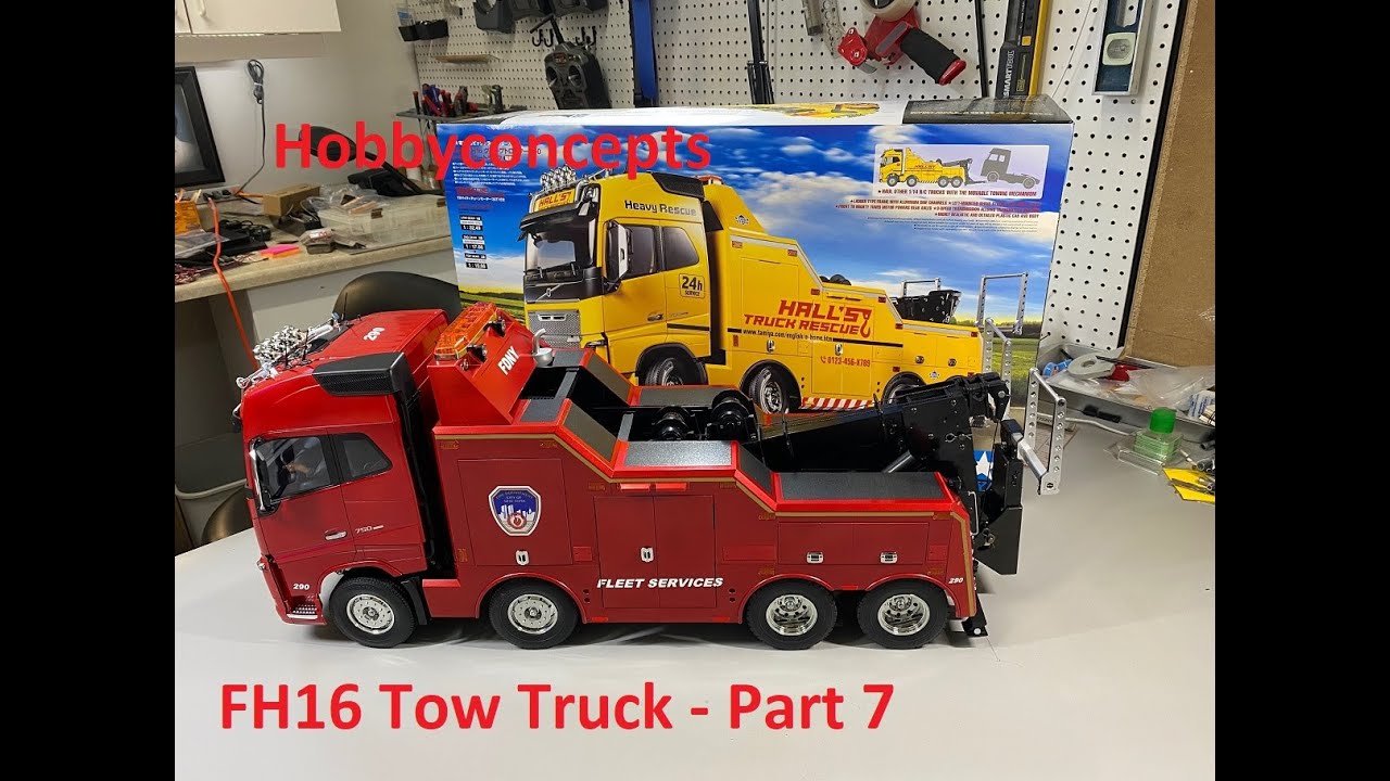 Сборка эвакуатора Volvo FH16 Tamiya 1/14 — часть 7, финал