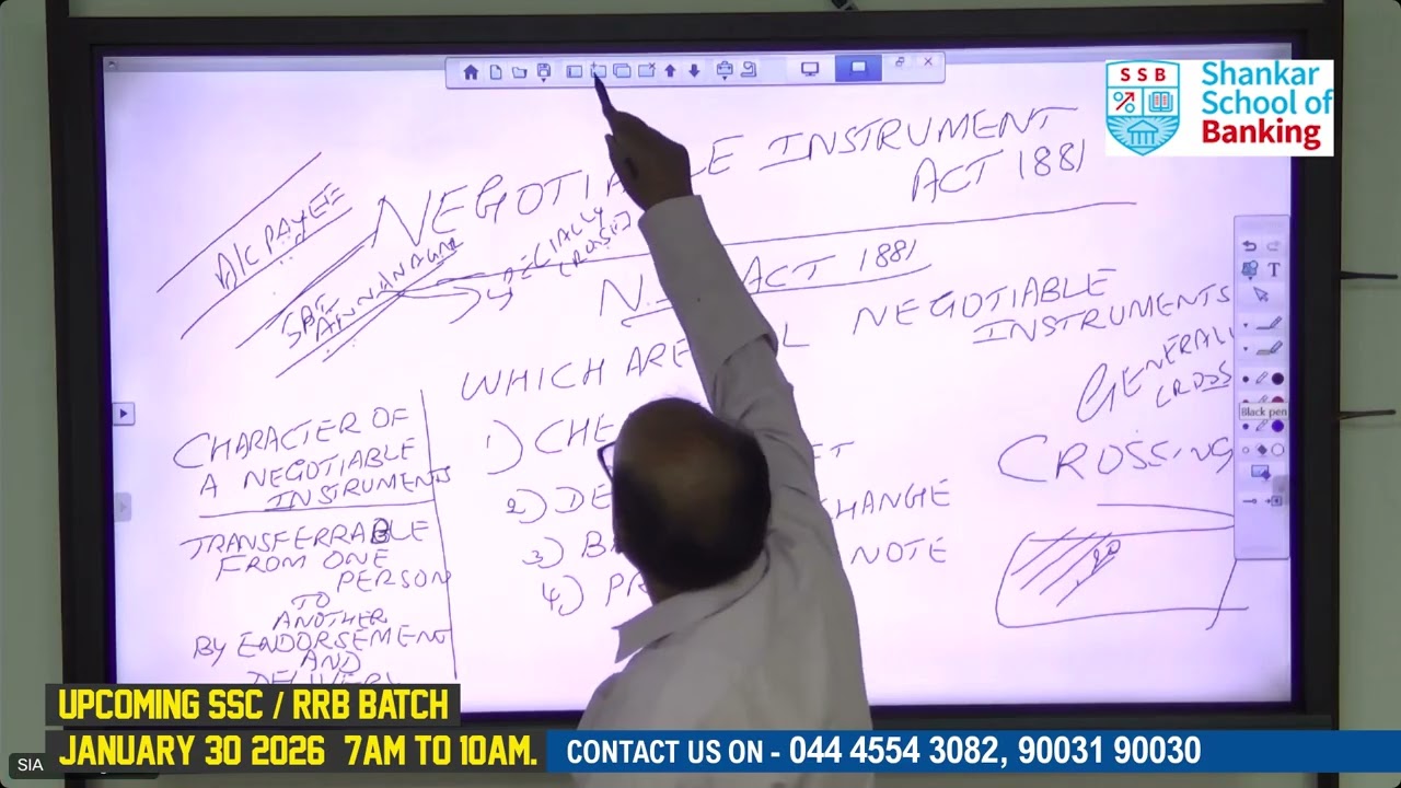 Negotiable Instruments Act, 1881 | Banking Awareness | Shankar School of Banking