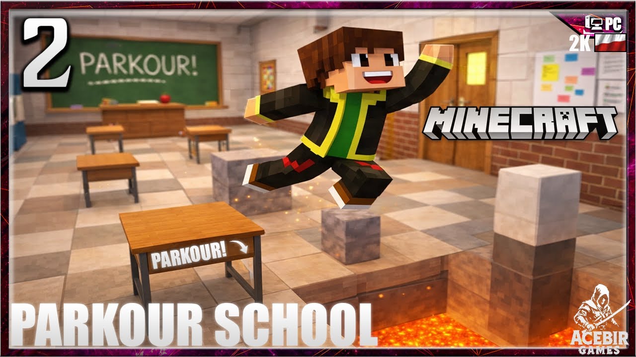 SZKOŁA PARKOUR W  |MINECRAFT |#2 |PL PC 2K  SCHOOL