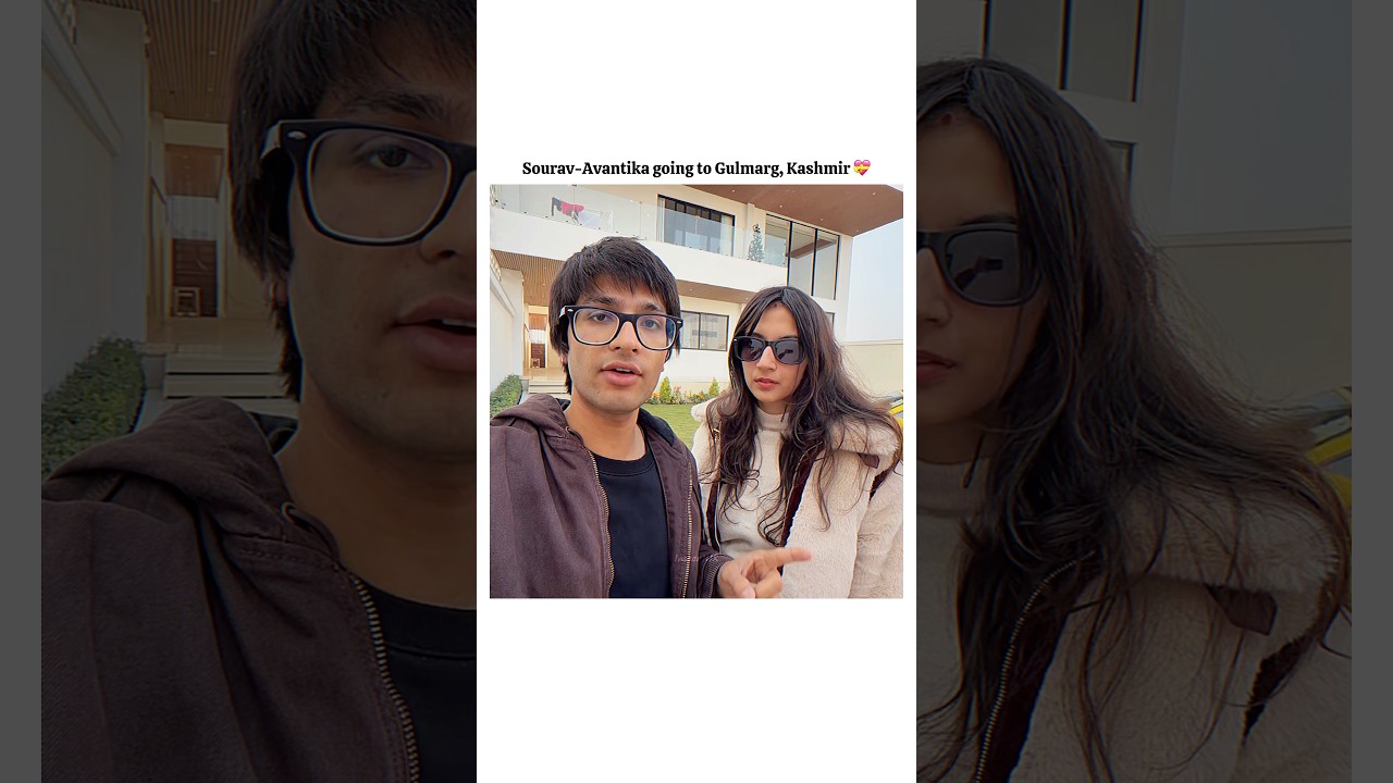 Sourav Joshi & His wife going to Kashmir😍💝