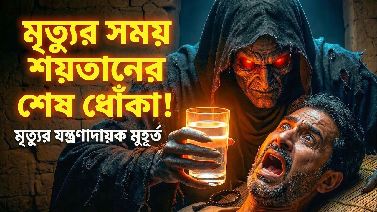 মৃত্যুর ঠিক আগ মুহূর্তে শয়তান এসে কী করে? | শয়তানের ভয়ংকর ধোঁকা | Islamic Video #ইসলামিক_কাহিনী